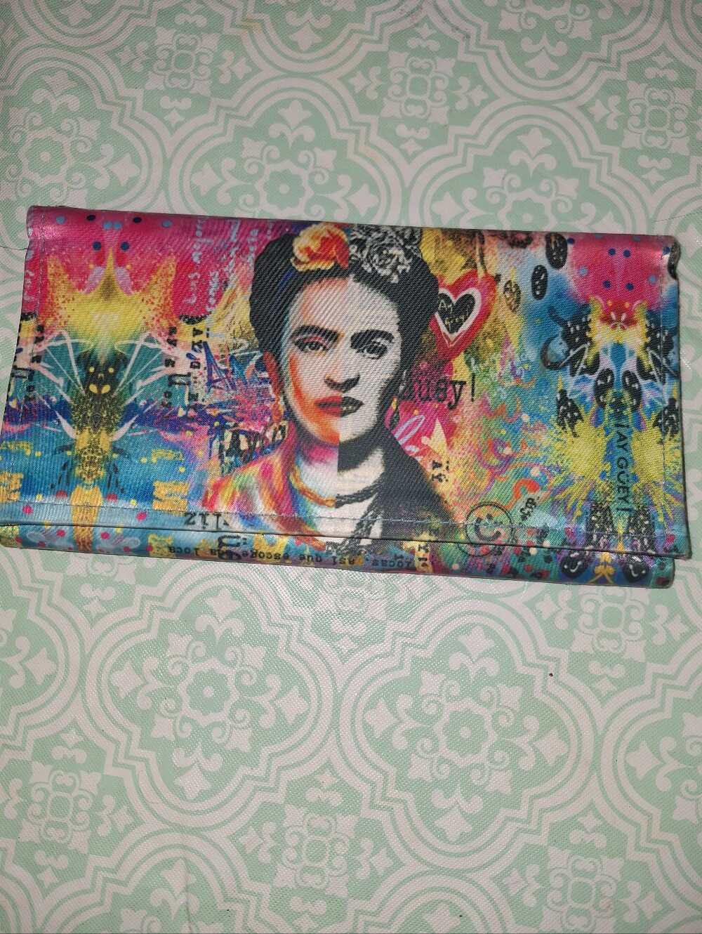 FRIDA AYGUEY FOR TAW Colorful Pop-Art Women's Clutch Wallet - Multicolor